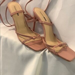 Fashion Nova Pink Strappy Heels